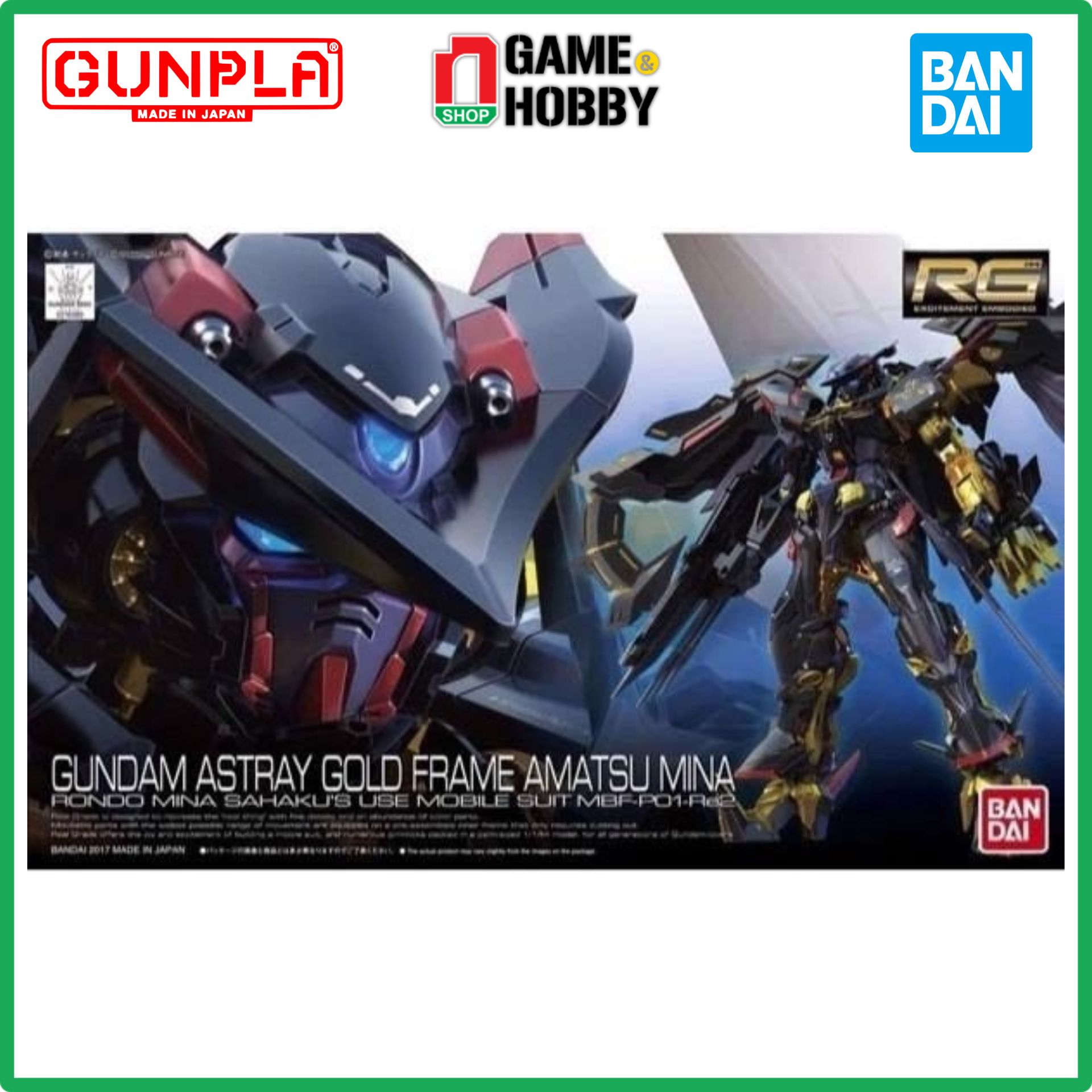 Mô Hình Lắp Ráp MBF-P01-RE2AMATU GUNDAM ASTRAY GOLD FRAME AMATSU MINA - RG - 1/144 - MÔ HÌNH GUNDAM CHÍNH HÃNG