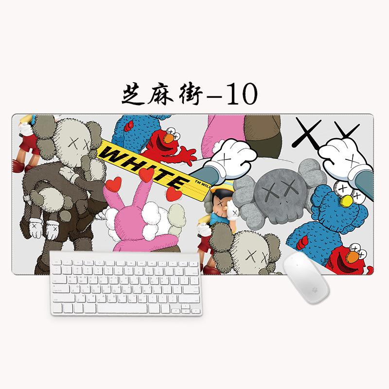 Phong cách mới nhất phổ biến Sesame Street miếng lót chuột miếng lót chuột bàn phím máy tính trò chơi miếng lót bàn làm việc sáng tạo DIY