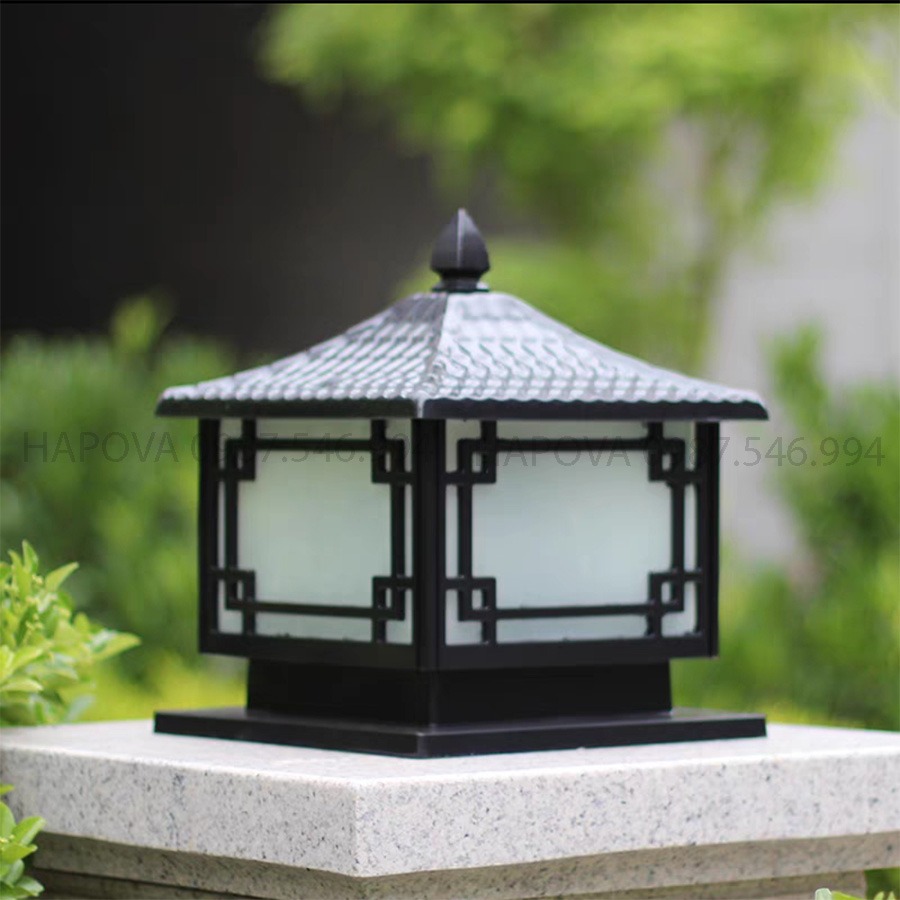 Đèn trụ cổng, đèn sân vườn cỡ 250mm và 200mm TAMOGA VITAS 7002