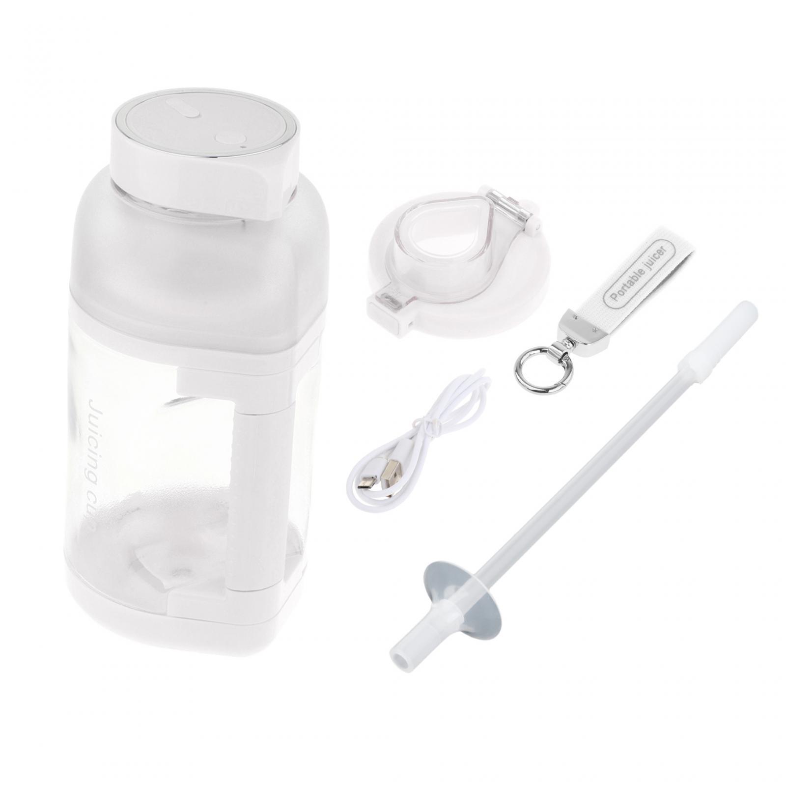 Electric Juicer Cup with Straw Fruit Juice Mixer for Fruits Watermelon Juice