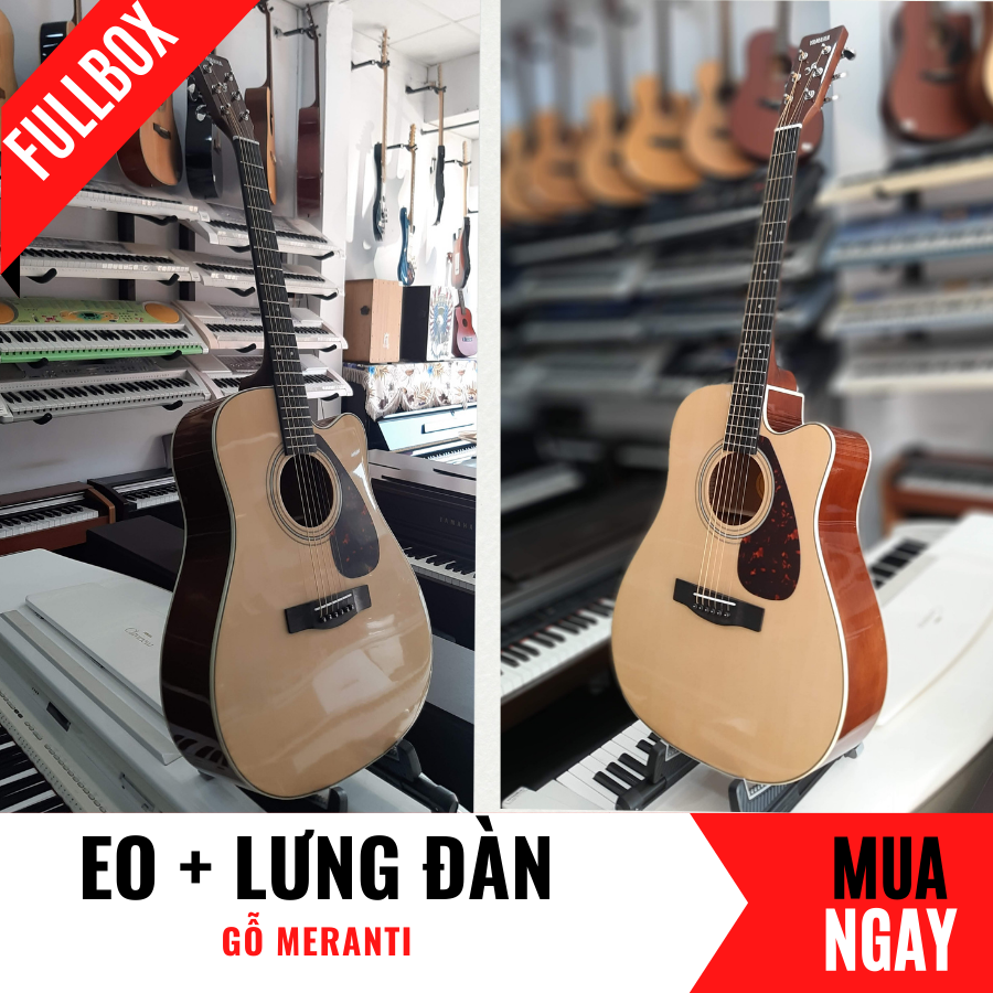 Đàn Guitar Acoustic Yamaha FX370C Bằng Gỗ Hồng Đào Âm Sắc Rõ Ràng + Phụ Kiện (Size 4/4)