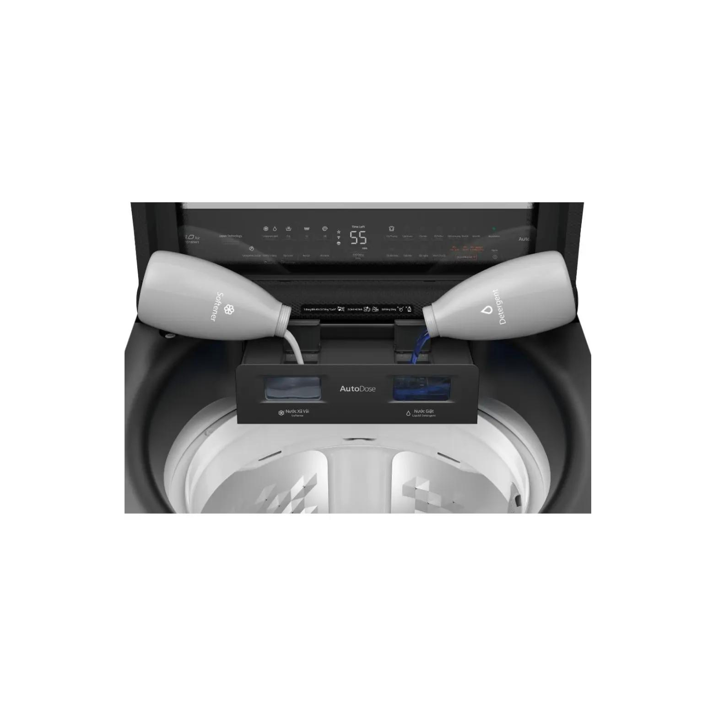 Máy Giặt Cửa Trên Panasonic 18kg NA-FD180W3BV -Giặt Diệt Khuẩn - Cảm Biến Thông Minh - Tự Động Phân Bổ Nước Giặt  - Hàng chính hãng