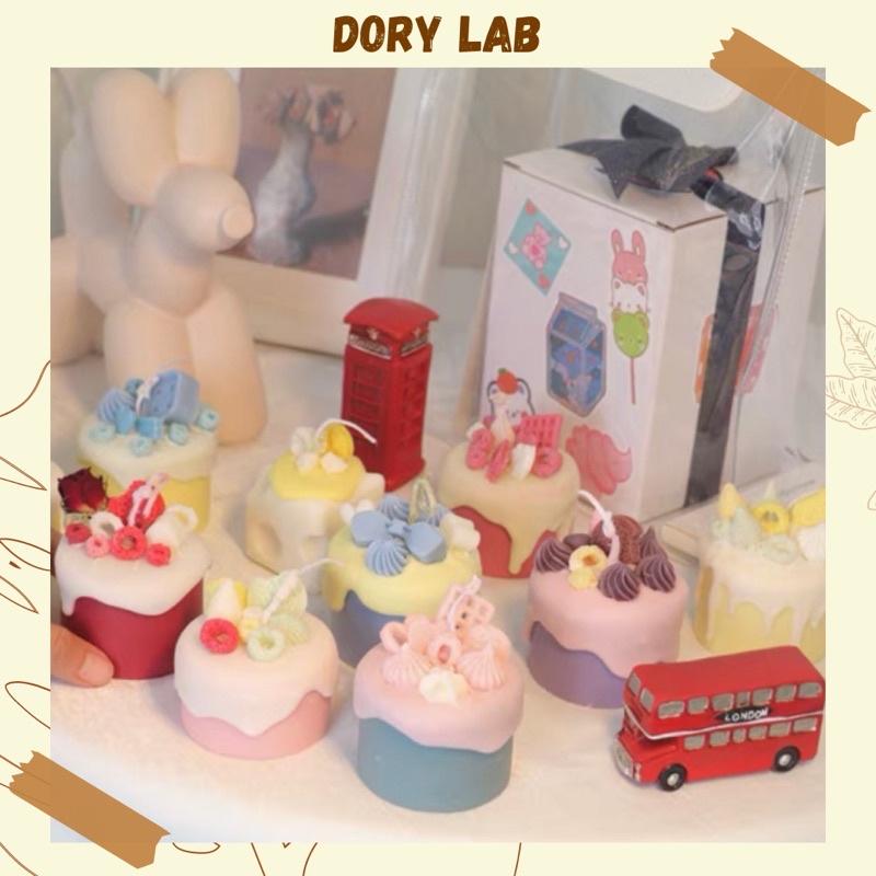 Nến Thơm Bánh Sinh Nhật Topping Ngẫu Nhiên, Quà Tặng Ý Nghĩa - Dory Lab