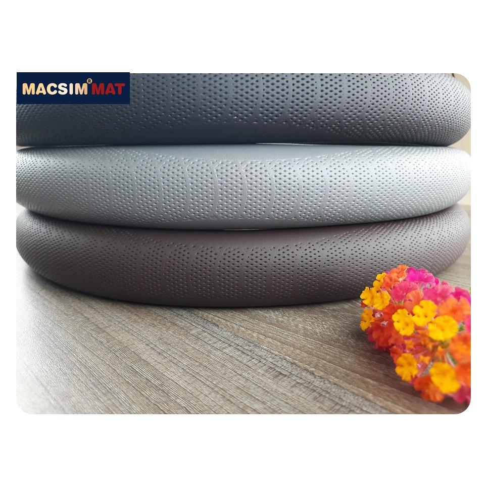 Bọc vô lăng cao cấp Macsim L202 chất liệu da thật - Khâu tay 100% size M màu cà phê