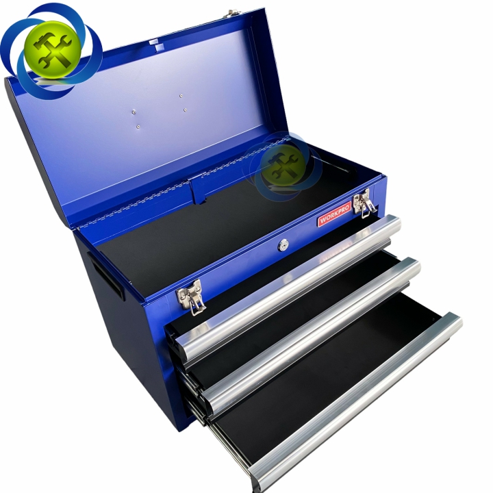 Thùng đồ nghề sắt ba ngăn kéo Workpro WP282006 kích thước 510x265x350mm