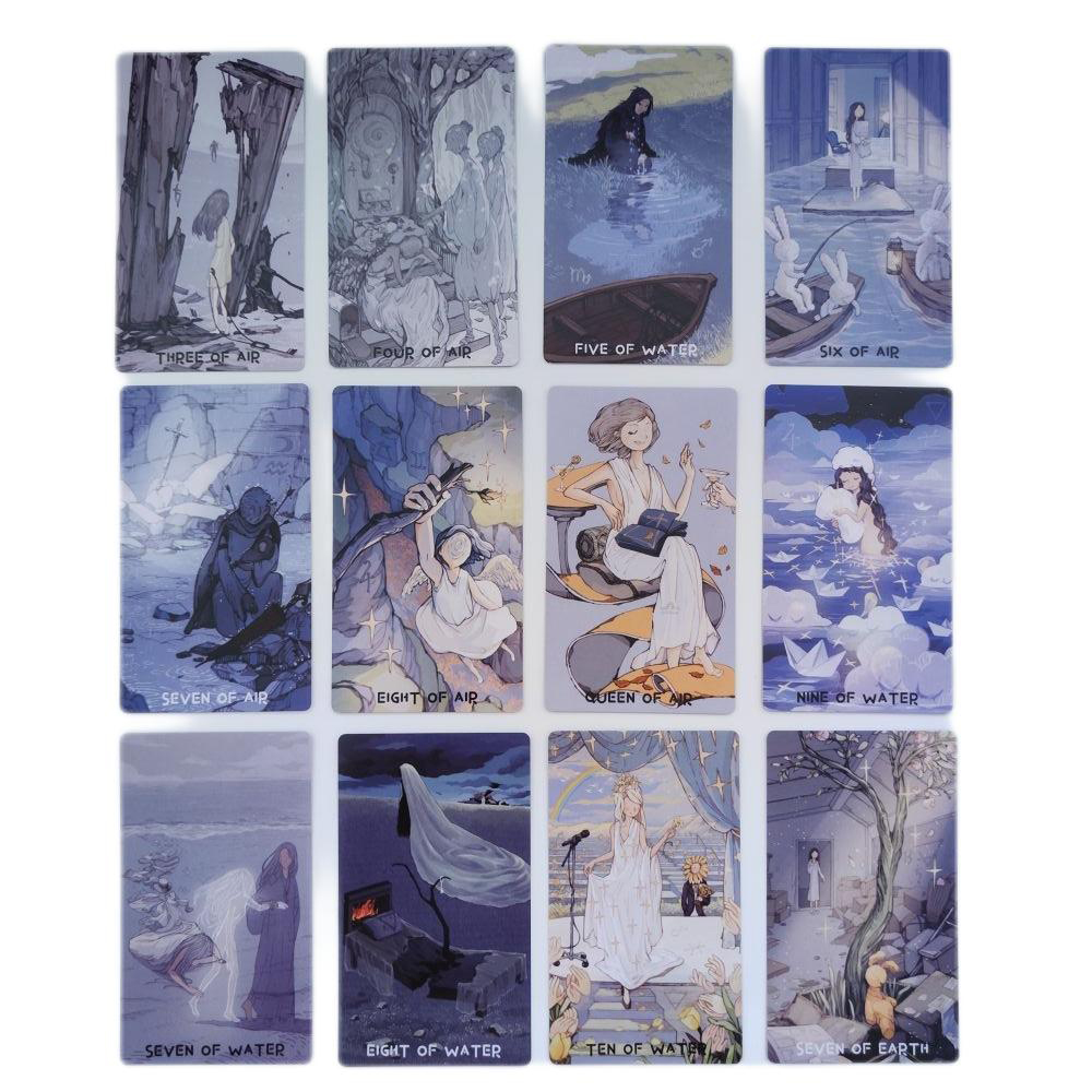 [Size Gốc] Bộ Bài MonSoon Tarot 78 lá 7x12 cm tặng đá thanh tẩy S120