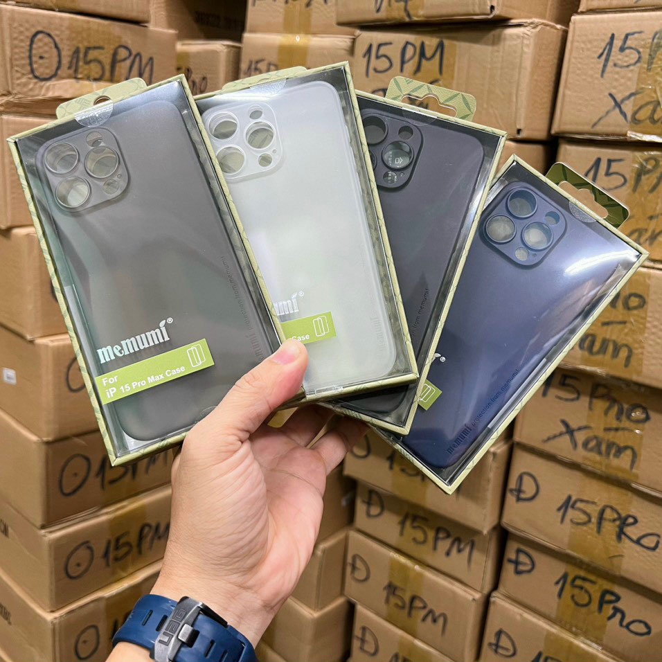 Ốp lưng cho iPhone 15 Pro Max Memumi siêu mỏng-hàng chính hãng