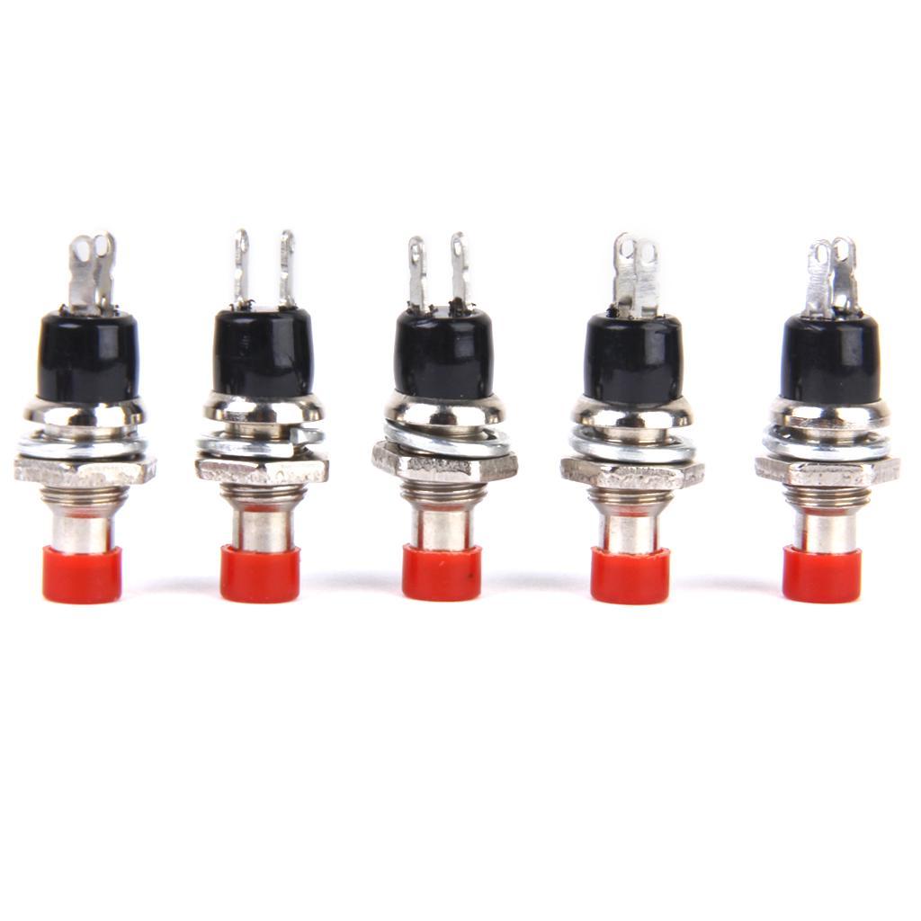 6-9pack 10x Mini Momentary Push Button Switch for Model Railway Hobby Red