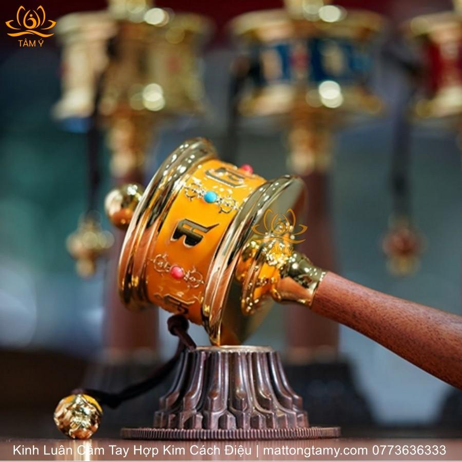|Mẫu mới| Kinh Luân Cầm Tay Bằng Hợp Kim Cao Cấp và Gỗ Quý