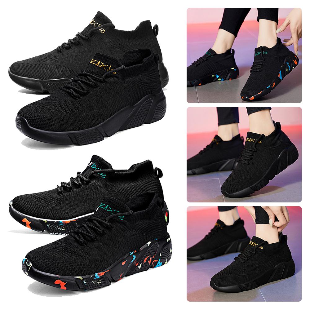 Giày chạy bộ mùa hè nhẹ nhàng, giày thể thao thoải mái Color: Black Shoe Size: 42