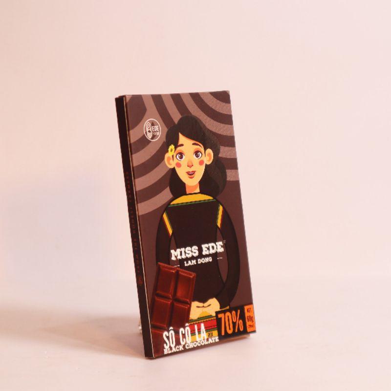 Sô cô la đen MISS EDE 70% Lâm Đồng - 60 g