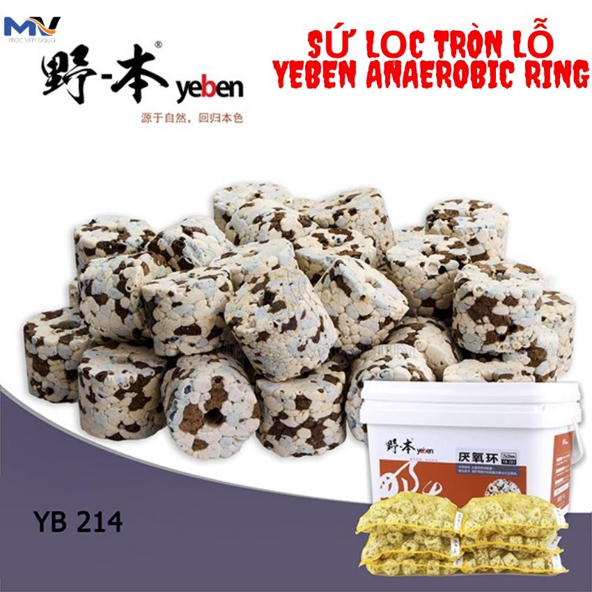 Sứ Lọc tròn lỗ Yeben Anaerobic Ring YB-214 | CỬA HÀNG CÁ CẢNH VÀ THIẾT BỊ LỌC NƯỚC HỒ CÁ MỘC VINH AQUA