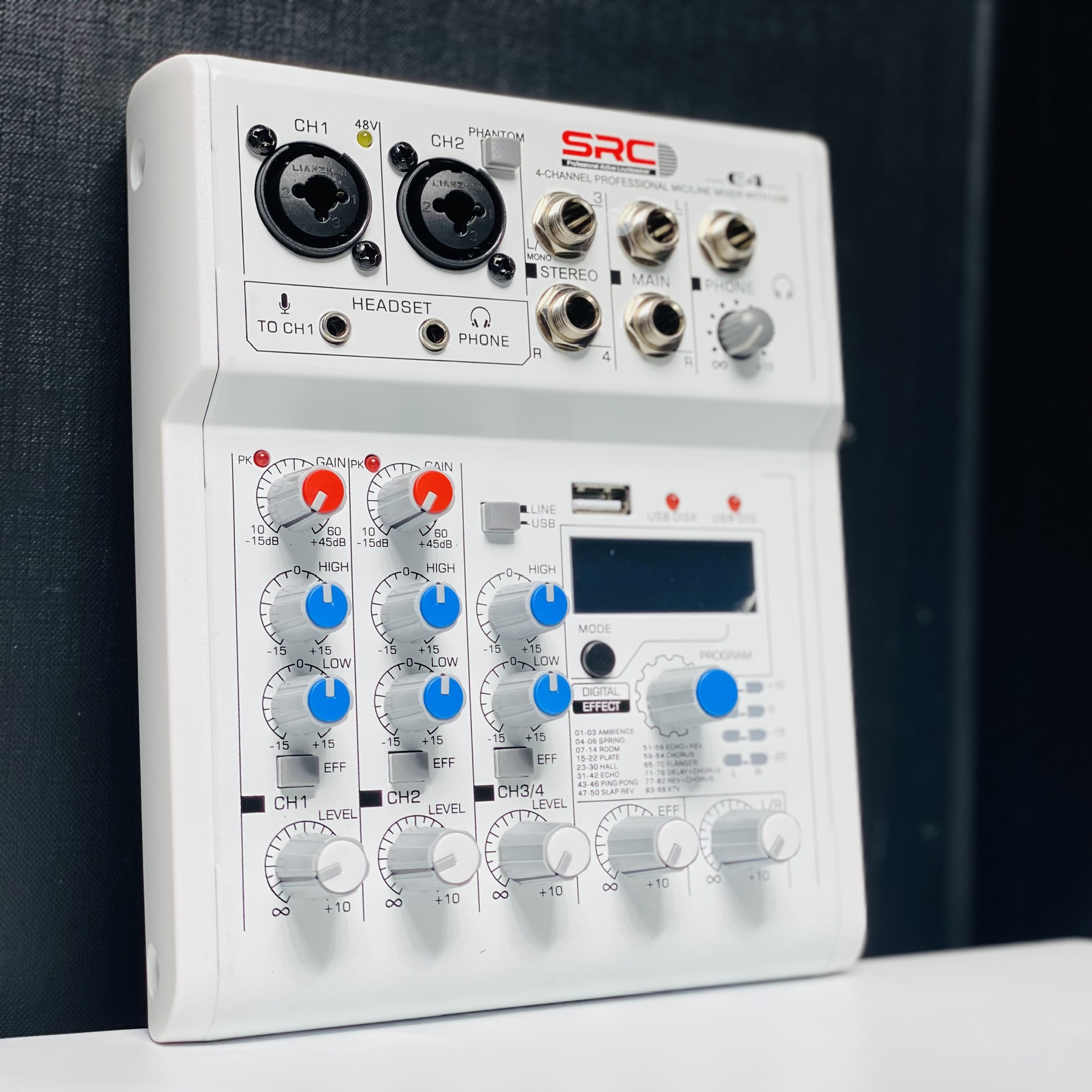 Combo Mixer Thu Âm Livestream Karaoke Mixer E4 và Micro Ak99 Plus Chính Hãng Giá Tốt -  Bảo Hành 12 Tháng Hàng Chính Hãng