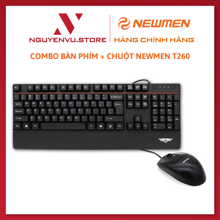 COMBO Bàn phím + Chuột NEWMEN T260 - Hàng Chính Hãng