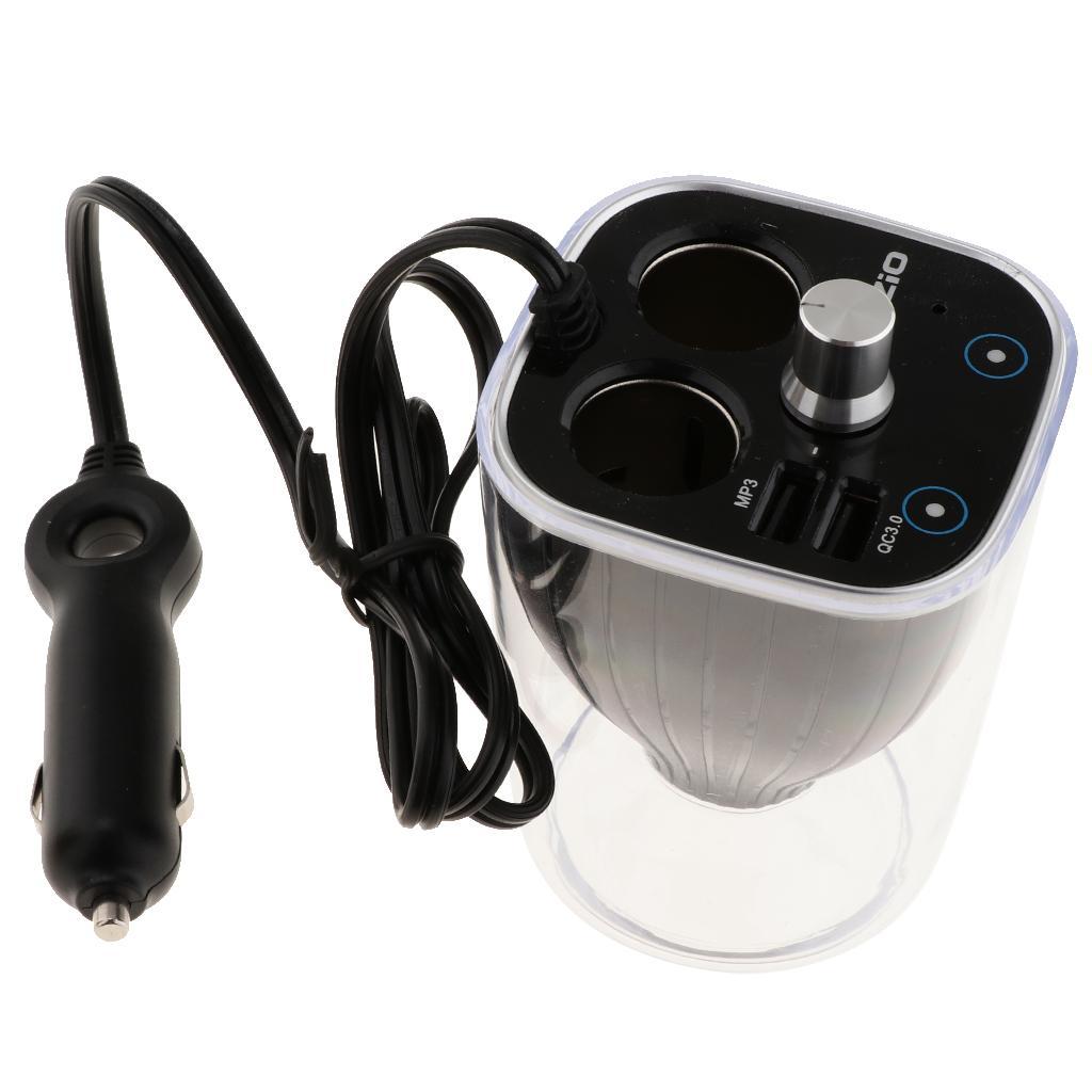 Car/Auto   Female Charger Socket Double USB + Bluetooth