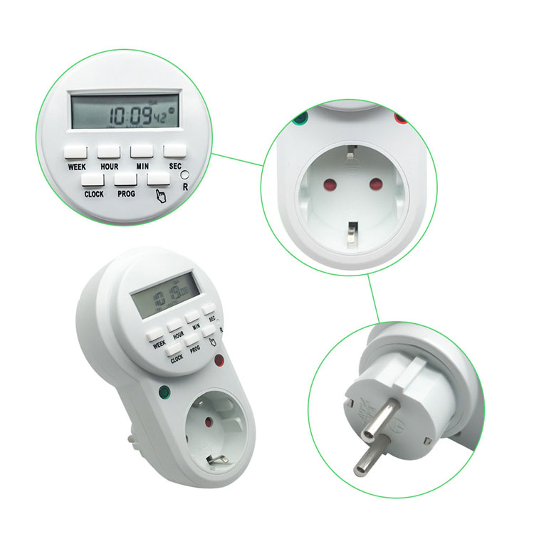 Timer hẹn giờ điện tử tắt mở thiết bị điện ETG-63A 8 chương trình