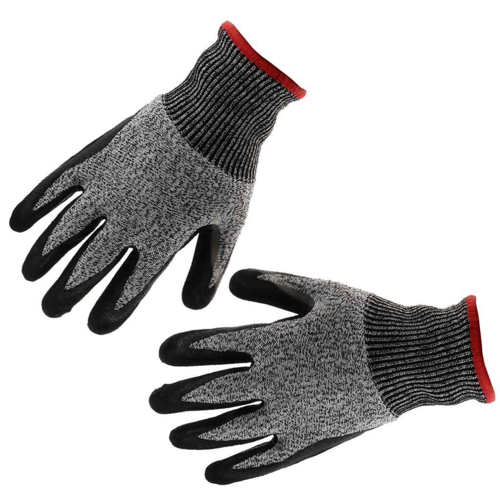 1 Pair of Cut Resistant Level 5 Safety HPPE Gloves Butcher Protective Worker