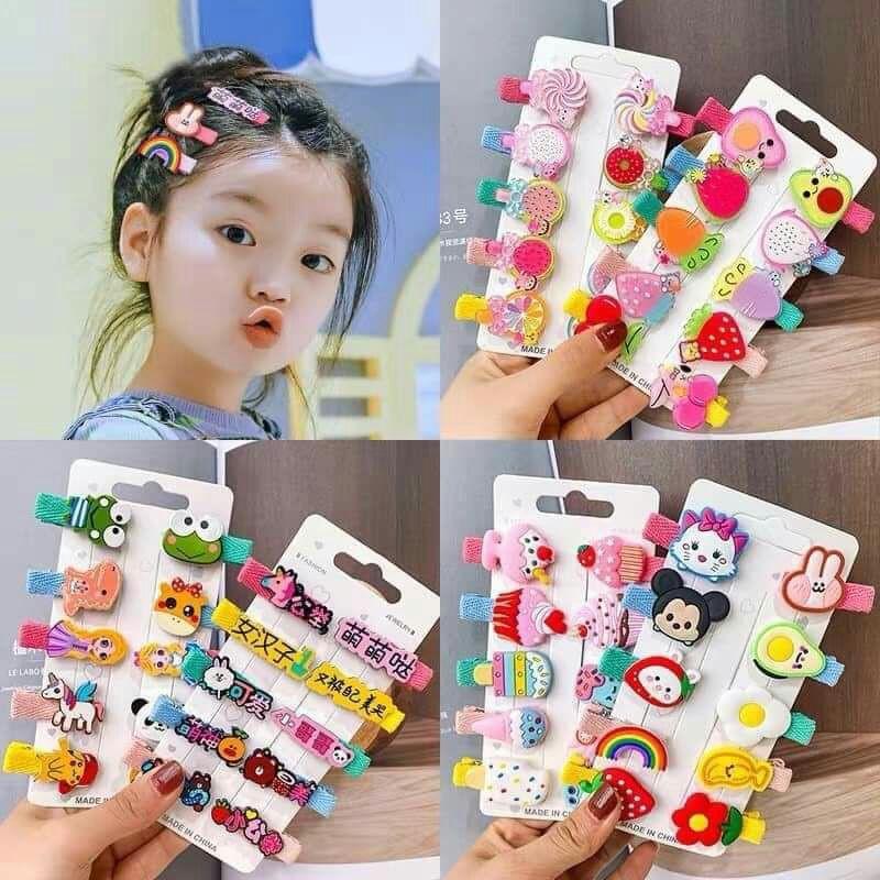 Kẹp tóc bé gái set 10 cái