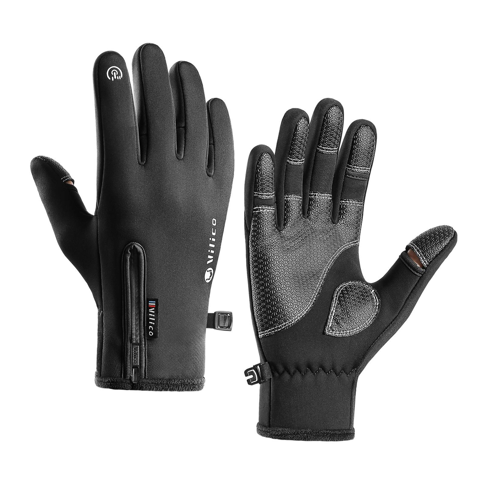 Thermal Gloves Riding Gloves Touch Screen Portable Winter Warm Gloves Winter Gloves for Running Men Camping Driving Commuting