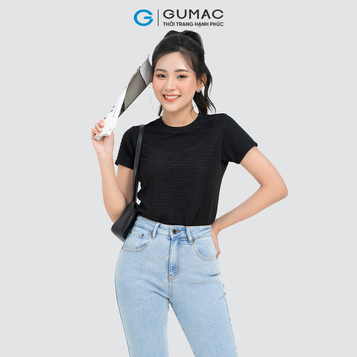 Áo thun vải kiểu GUMAC ATD04017