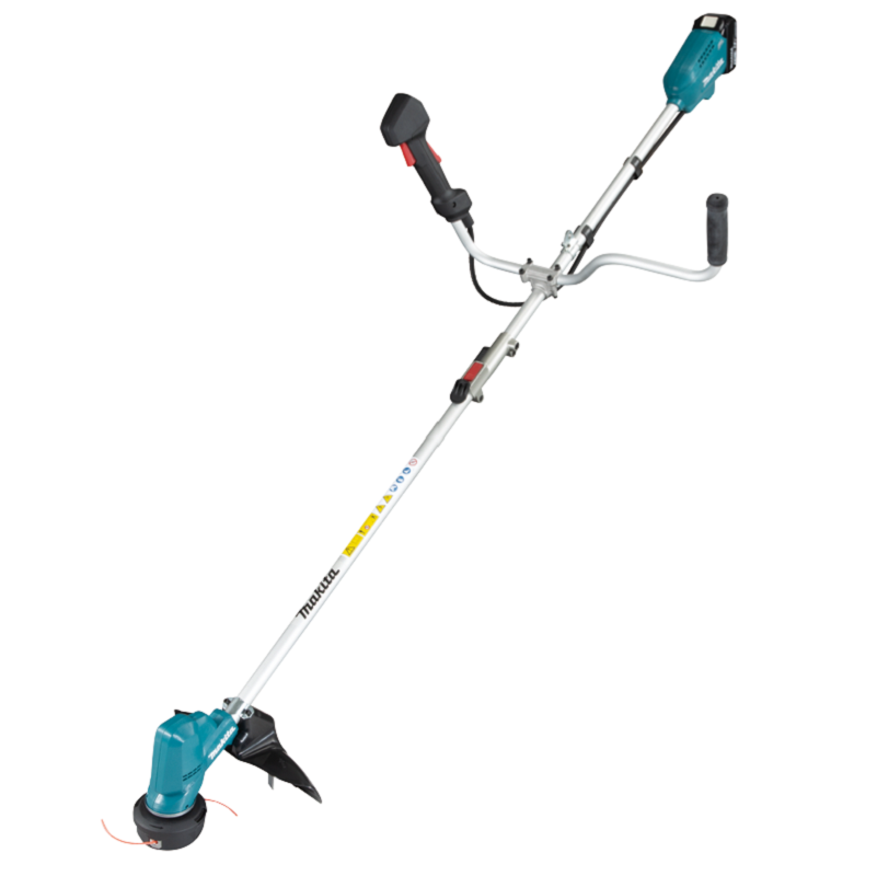 MÁY CẮT CỎ DÙNG PIN MAKITA 18V/5.0AH TRỤC M8 DUR191URT1 (TAY CẦM CHỮ U - TRỤC THÁO RỜI) (01 ĐẾ SẠC NHANH – 01 PIN 18V 5.0) -  HÀNG CHÍNH HÃNG