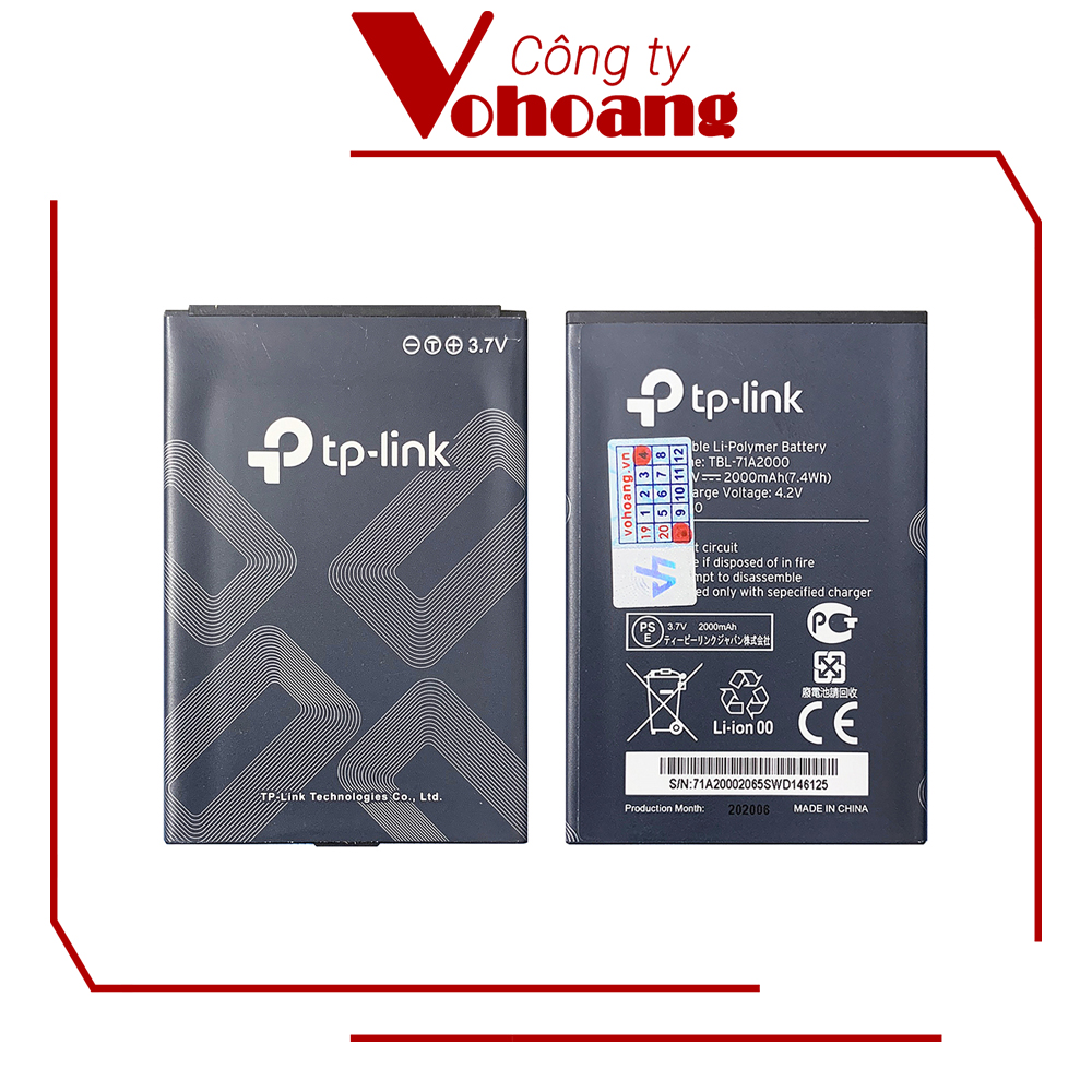 Pin Thay Thế Cho Bộ Phát 3G/4G TP-Link TBL-71A2000 / TBL-71B2000 - Hàng Chính Hãng