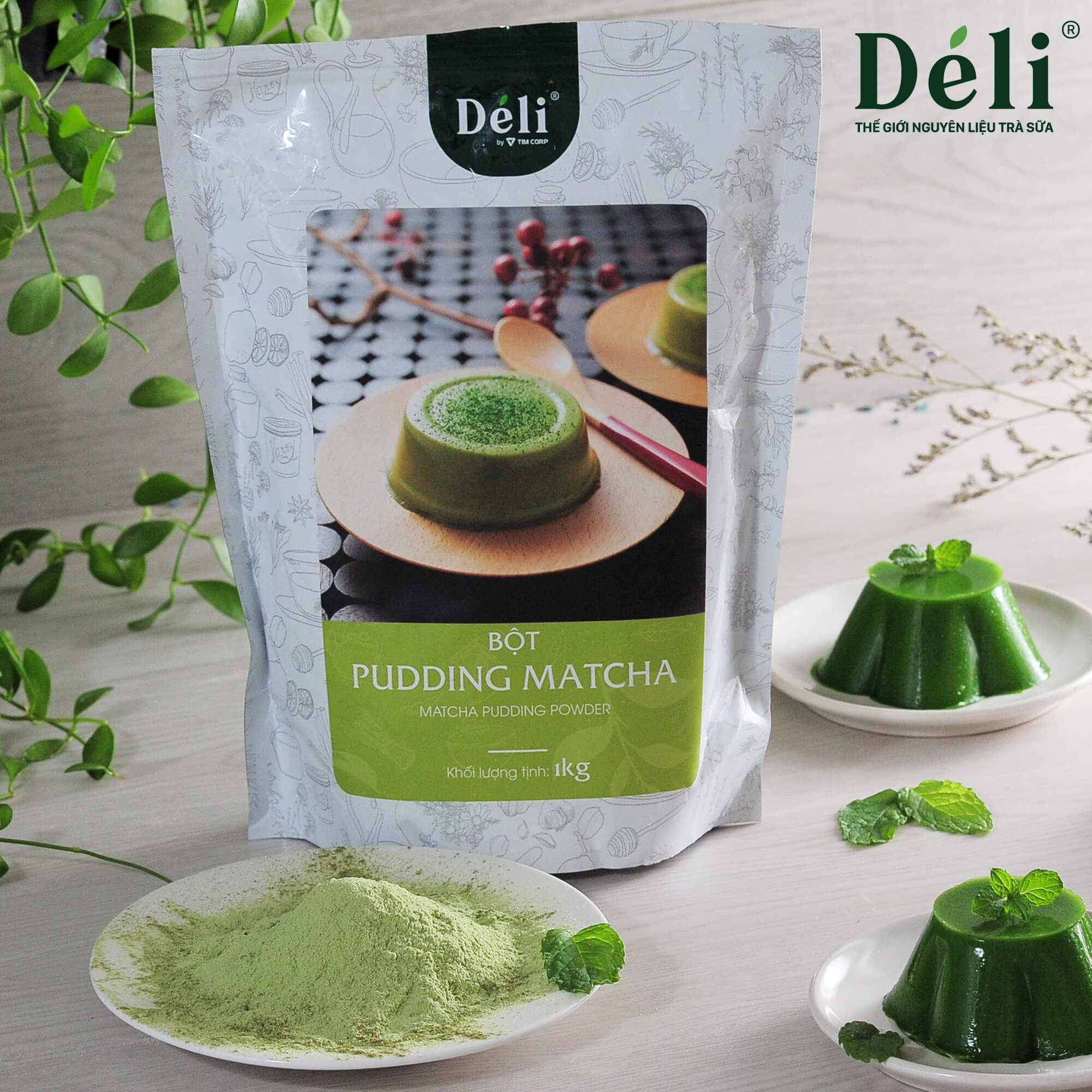 Pudding matcha Déli