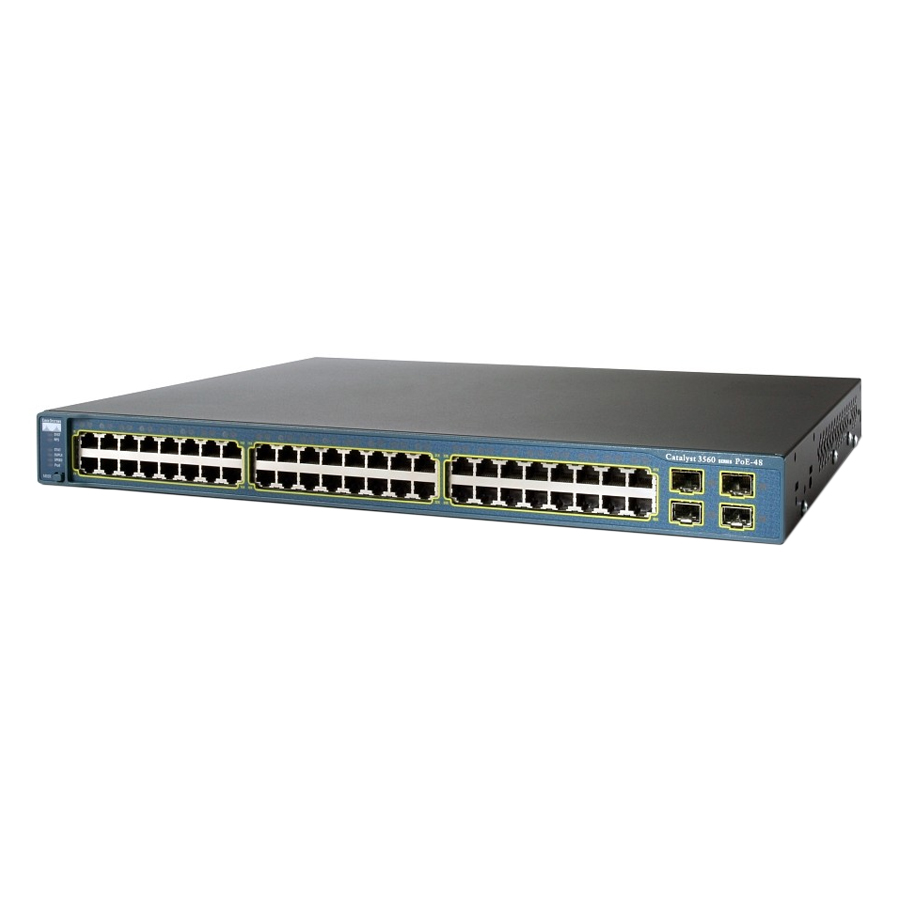 Thiết bị chuyển mạch Cisco WS-C3560-48TS-S Catalyst 3560 48 10/100 + 4 SFP Standard Image - Hàng Nhập Khẩu