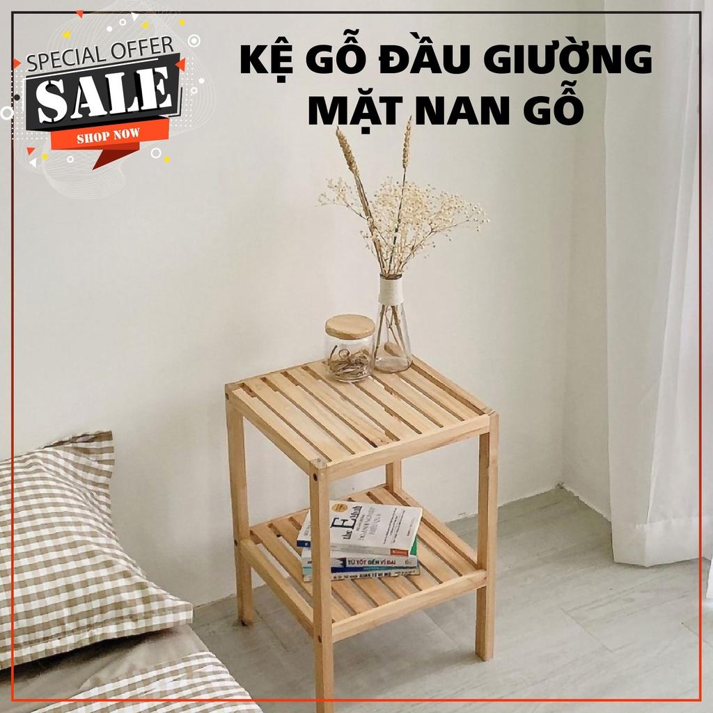 Tủ Gỗ Đầu Giường 2 Tầng Mini Cao Cấp