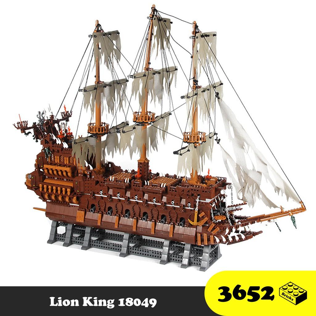 Đồ chơi Lắp Ráp Thuyền Cướp biển Tàu Hà Lan Bay Caribe 16016 - Lion King X19073 Movie Flying Dutchman - 3652 mảnh ghép