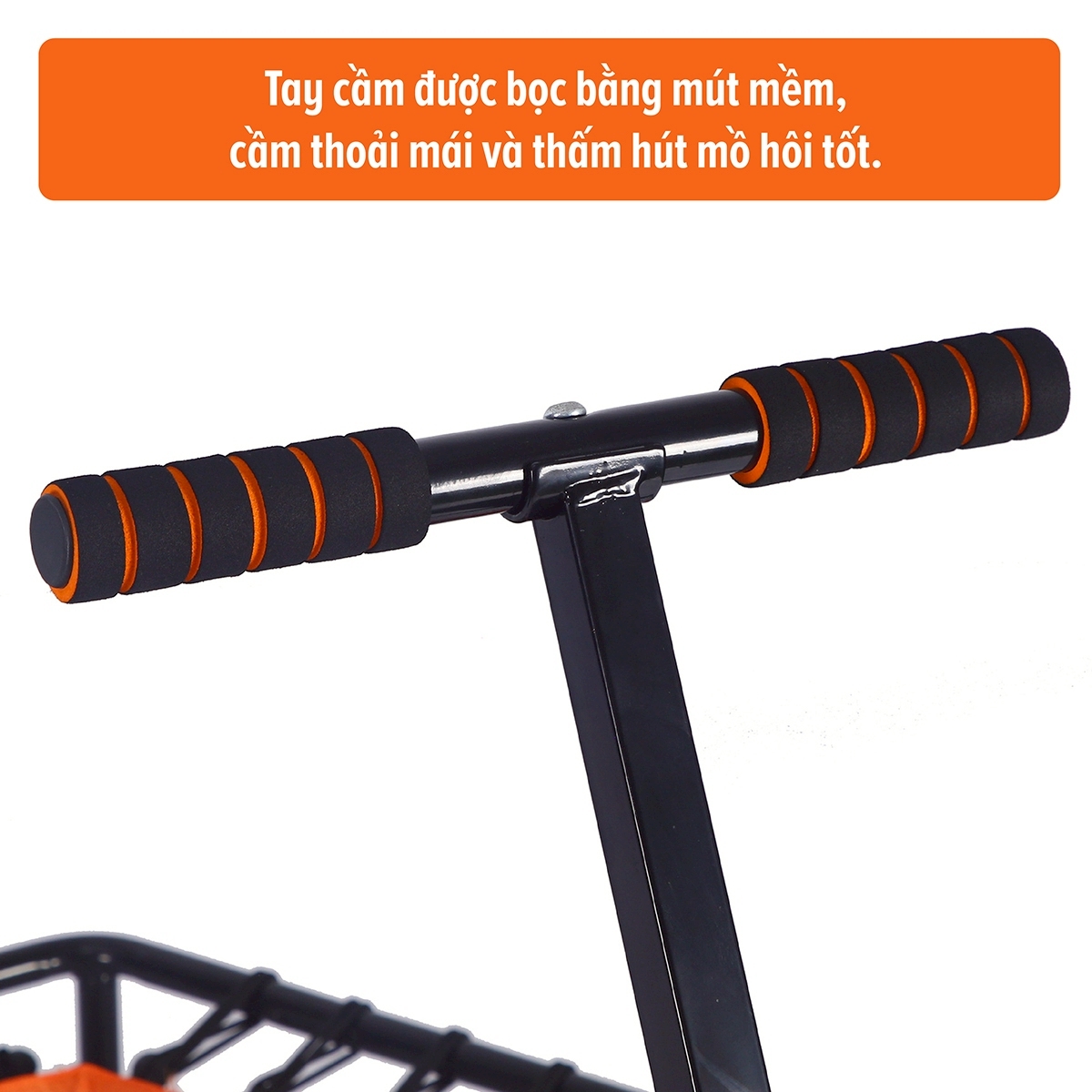 BG Sàn nhún  TRAMPOLINE 50INCH PINK, Đệm bật nhún cao cấp có tay cầm dành cho mọi lứa tuổi  (hàng nhập khẩu)