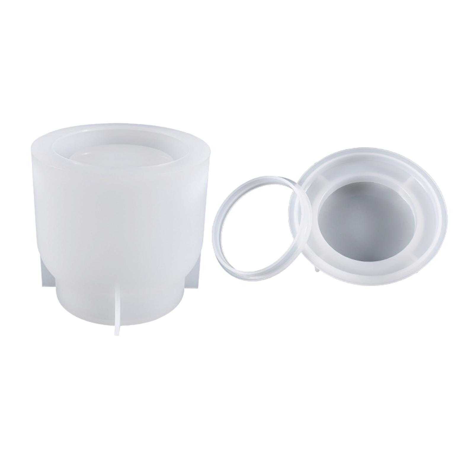 Storage Sealed Bottle Mold for Making Jewelry Storage Mould Flower Pot Soap Candle Holder