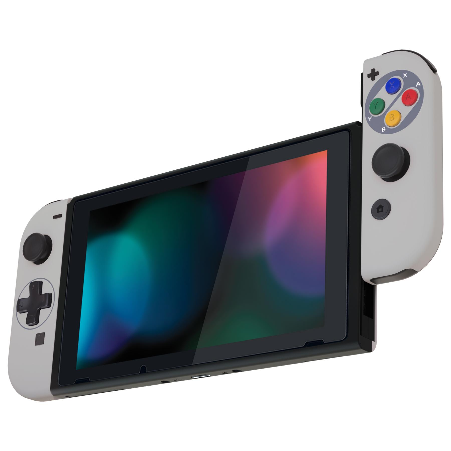 ExtremeRate Nhà Ở Thay Thế JoyCon Vỏ Nút SNES Classic Bộ Điều Khiển Cảm Ứng Mềm dành cho NS Switch Joy Con