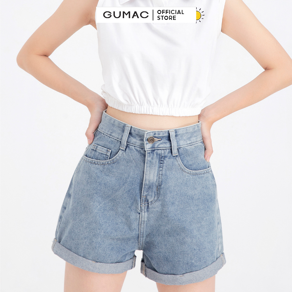 Áo crop-top sát nách GUMAC ATB601