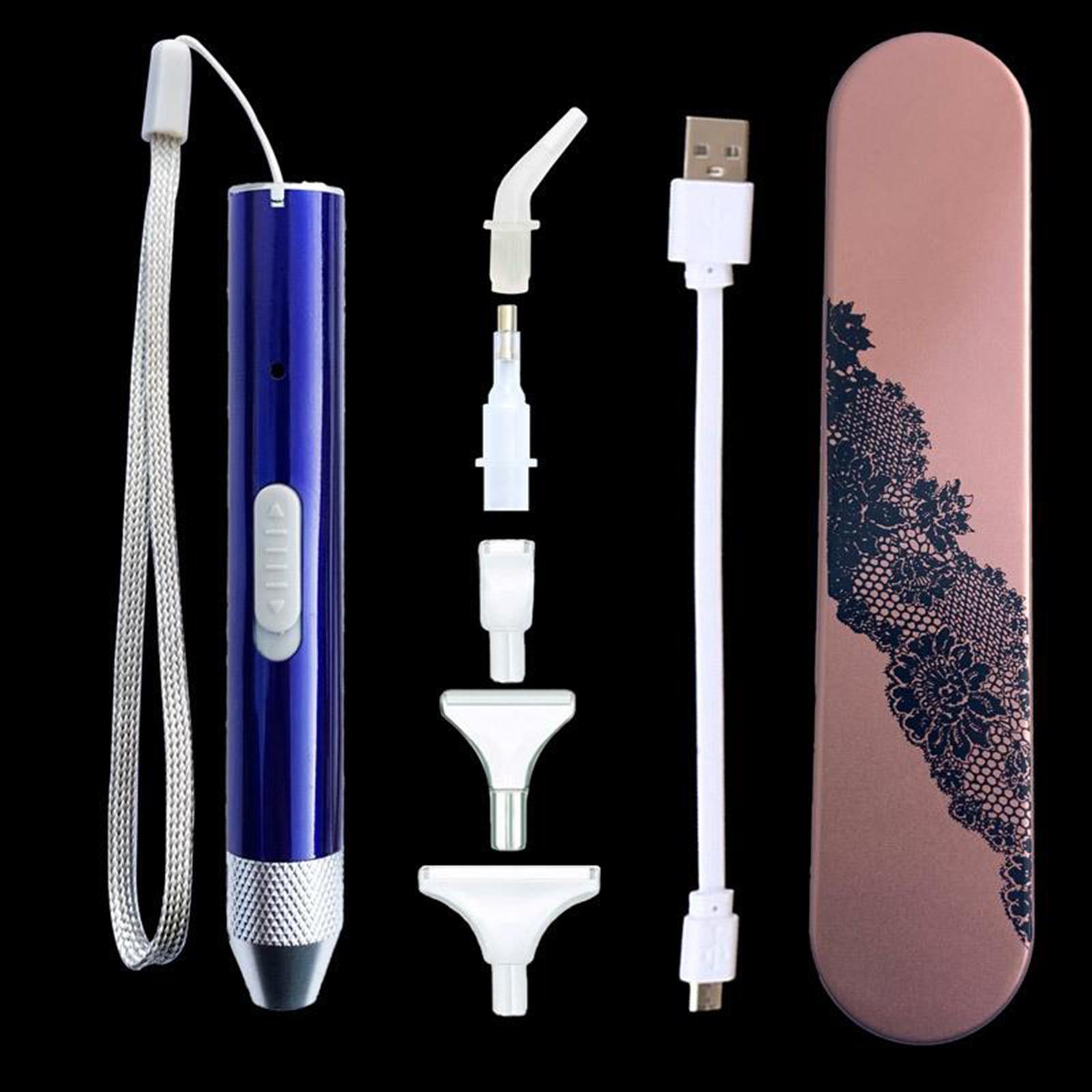 5D Diamond Painting Point Drill Pen, Square Round Drill DIY Accessories Lighting Diamond Painting Tool with USB Cable and Storage Bag
