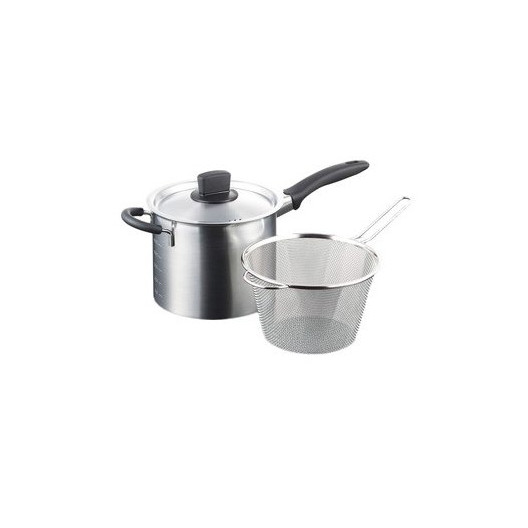 Bộ nồi xửng 2in1 hấp/ luộc inox có tay cầm Tsubame ( 18cm & 22cm ) sử dụng được trên mọi loại bếp - Hàng nội địa Nhật Bản.