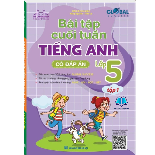 Sách - Global success Bài tập cuối tuần Tiếng Anh lớp 5 tập 1 ( Có đáp án )