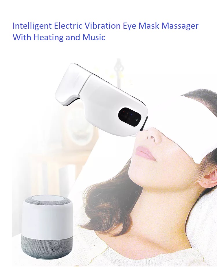 Máy Massage Mắt Thông Minh Smart Eye Mask 3 Chức năng Nén nóng + Bluetooth + Rung xoa dịu cơn mỏi mắt, giúp giảm thâm quầng, thư giãn và ngủ ngon giấc