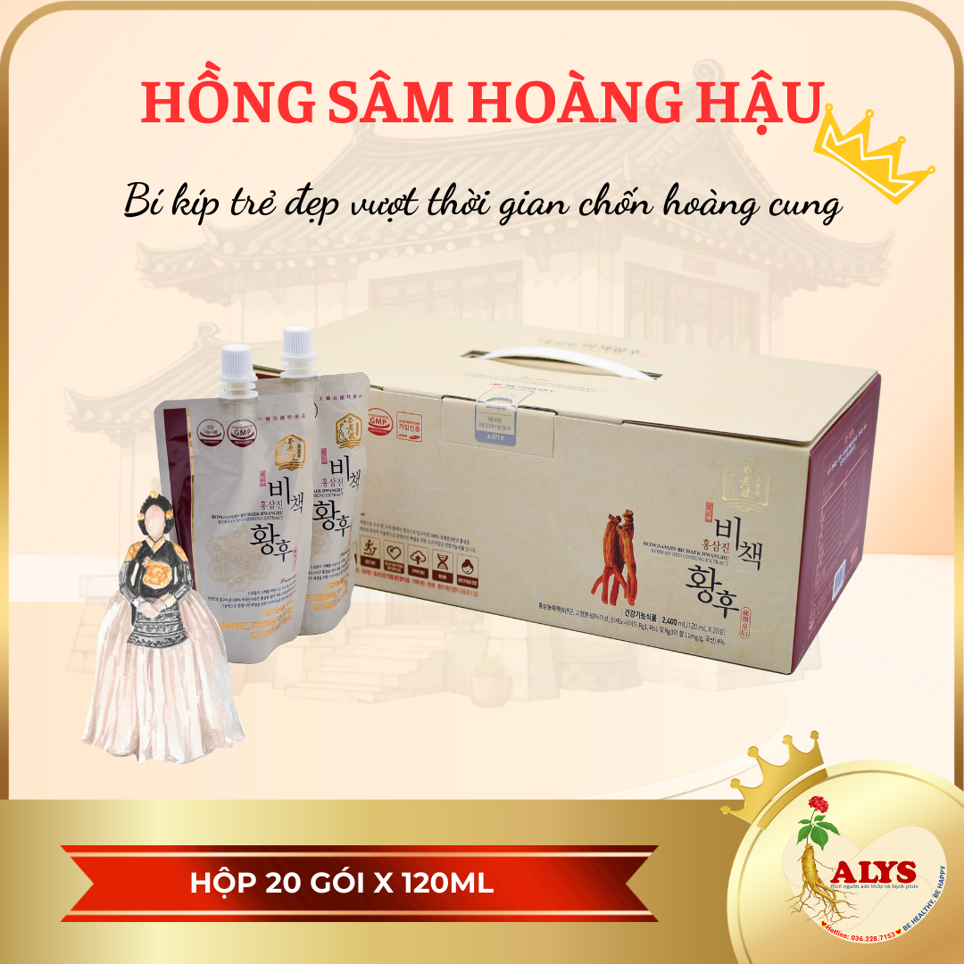 Hồng Sâm Hoàng Hậu Hàn Quốc Daedong ( Hộp120ml x 20 túi)