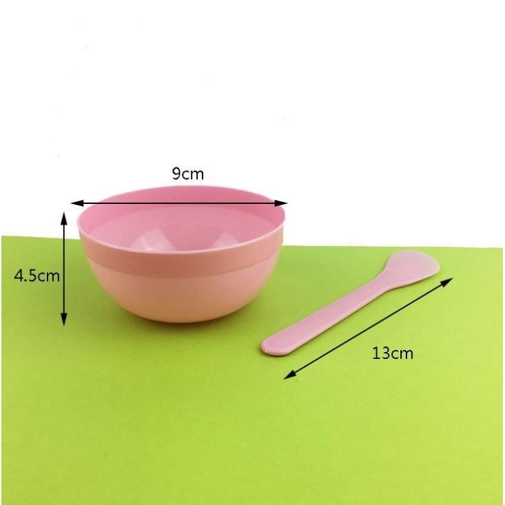 Bộ bát, thìa chổi quét mask, đắp mặt nạ
