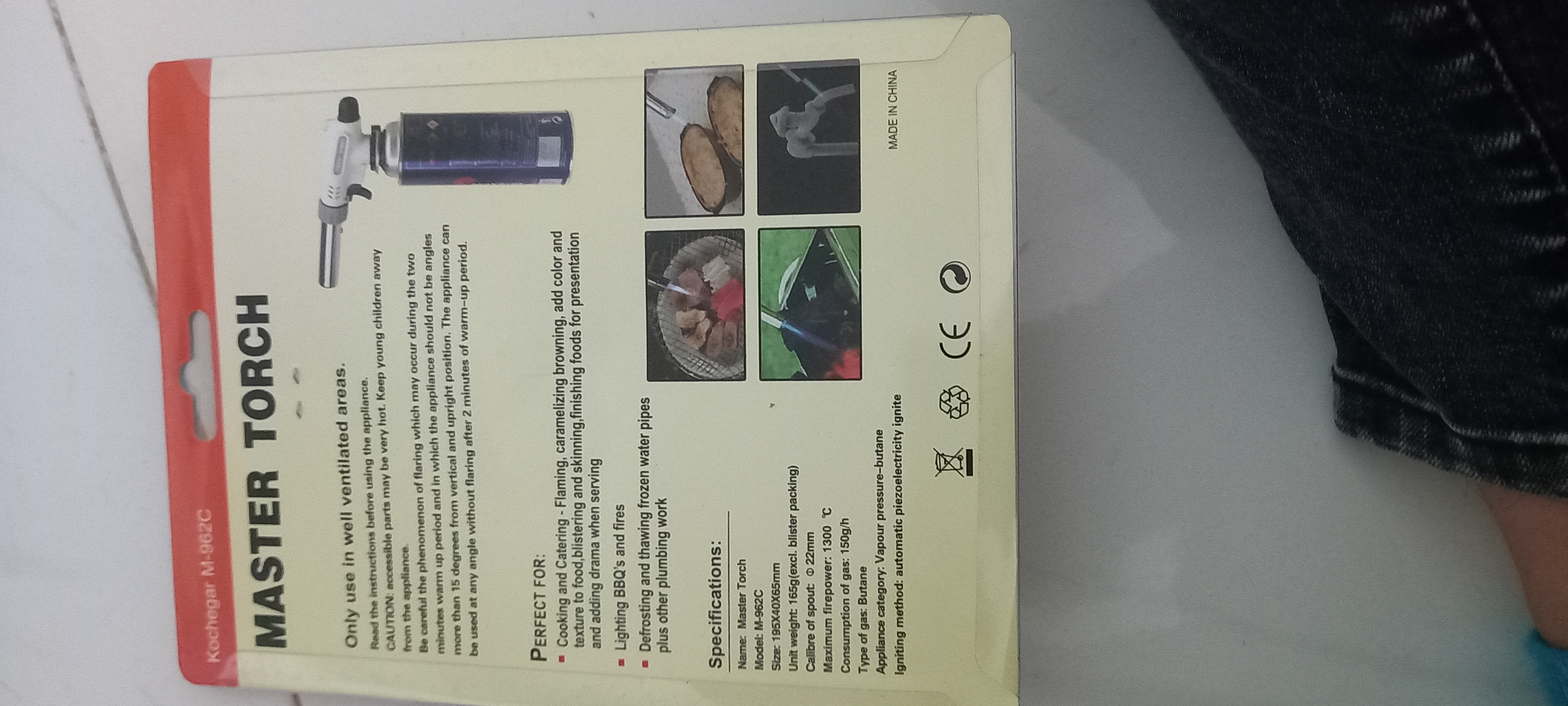 KHÒ GAS MINI CẦM TAY MASTER TORCH 962