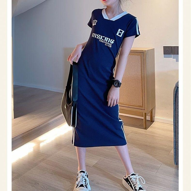 TOBE1SHOP Cô gái ăn mặc cotton mùa hè mỏng 2023 học sinh trung học cơ sở trẻ em lớn tây lưới váy vừa vặn màu đỏ