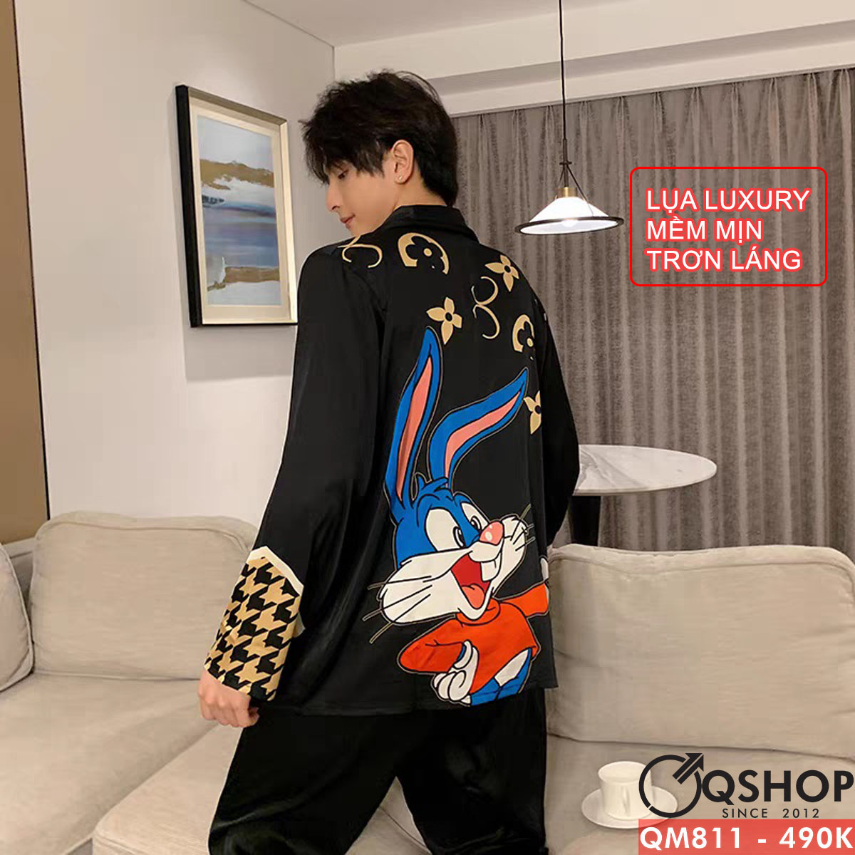 Bộ đồ pijama nam Luxury tay dài mềm mịn QSHOP QM811