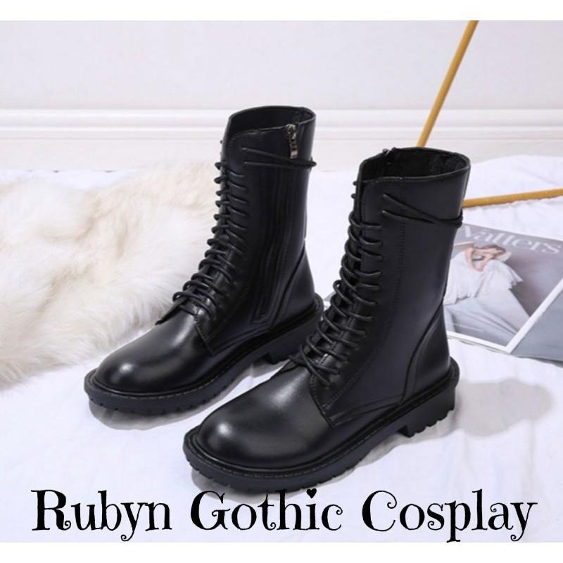 Giày Boots Chiến Binh khóa kéo cổ cao cá tính ( size 35 - 40 ) SN300