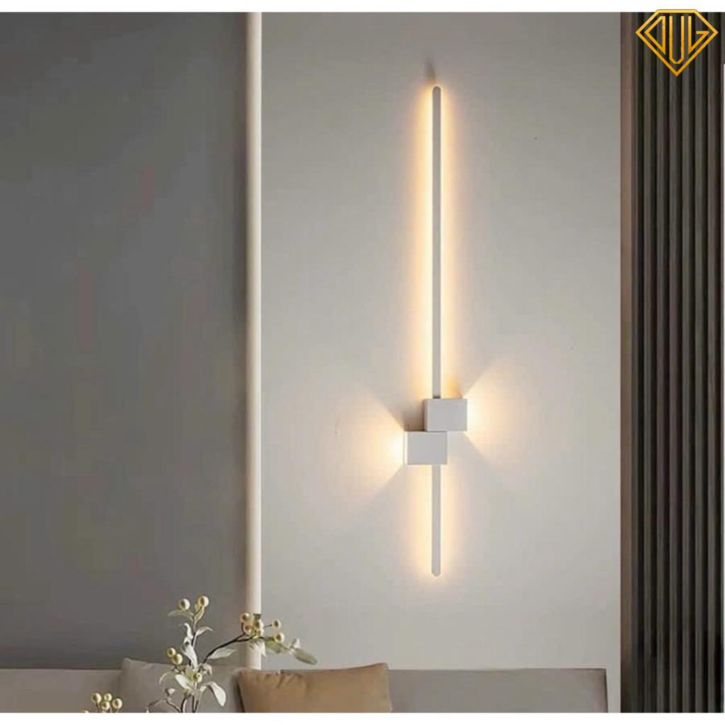 Đèn gắn tường Led hắt HIỆN ĐẠI dài 60cm Decor trang trí phòng khách, kệ tivi, táp ngủ đầu giường. DVLL