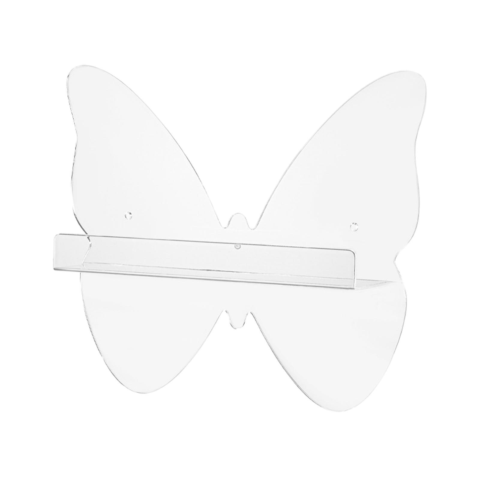 Acrylic Floating Wall Shelf 12" Transparent for Living Room Kitchen Bathroom