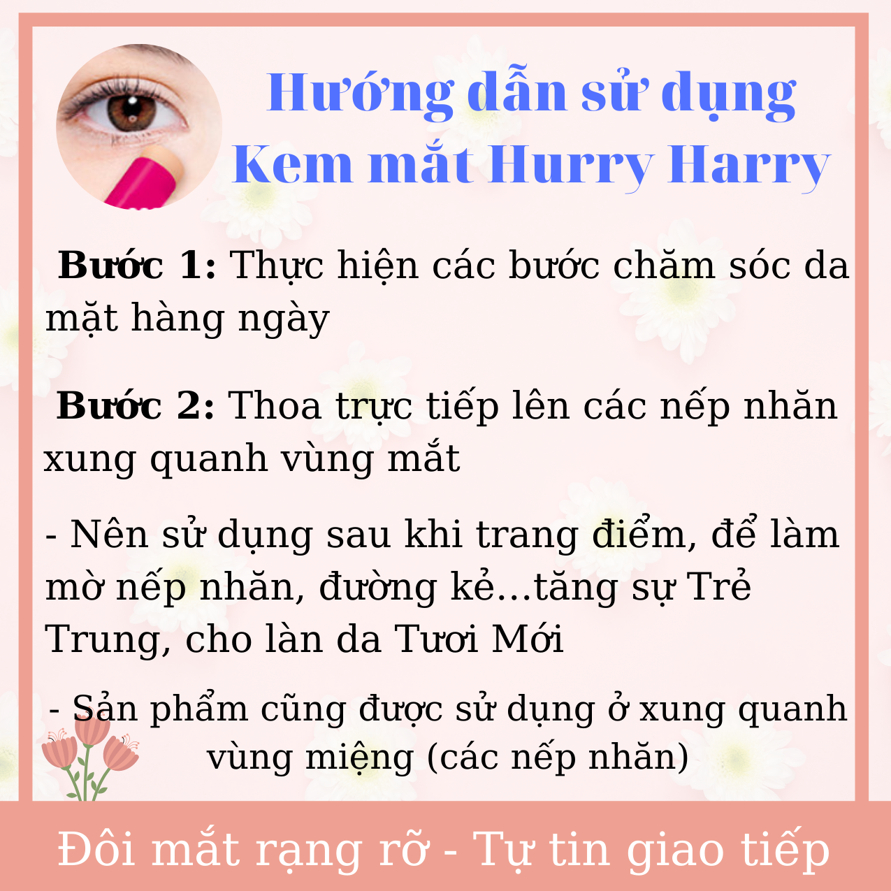 【HOT 2021】Thỏi Serum Collagen Chống Nhăn, Dưỡng Da Vùng Mắt Nhật Bản - Hurry Harry 3.4g