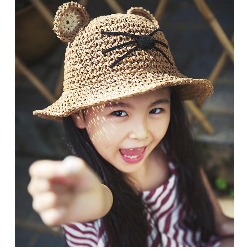 Nón cho bé gái siêu xinh hình tai mèo.