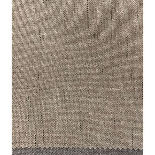Rèm cửa vải LUCYM39-6 có thanh treo hợp kim nhôm màu vân gỗ đầu tròn - cao cố định 2m6