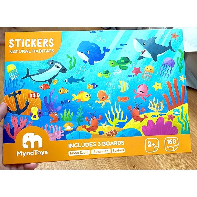 Bộ 160 Miếng Dán Stickers Myndtoys Cao Cấp 03 Chủ Đề An Toàn Cho Bé Từ 2 Tuổi